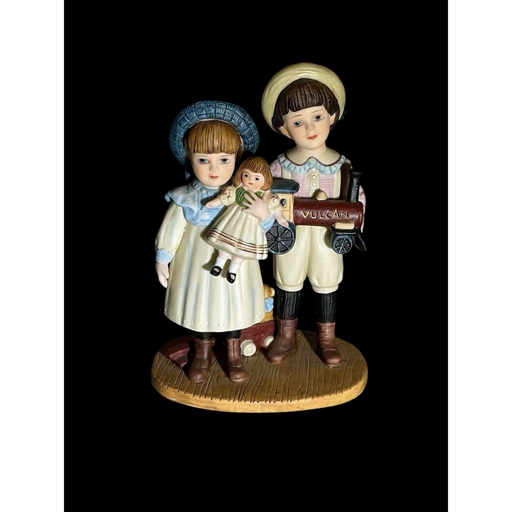 Vtg Jan Hagara Limited Edition "Sharice & Parry" #1917 Distrib Royal Orleans